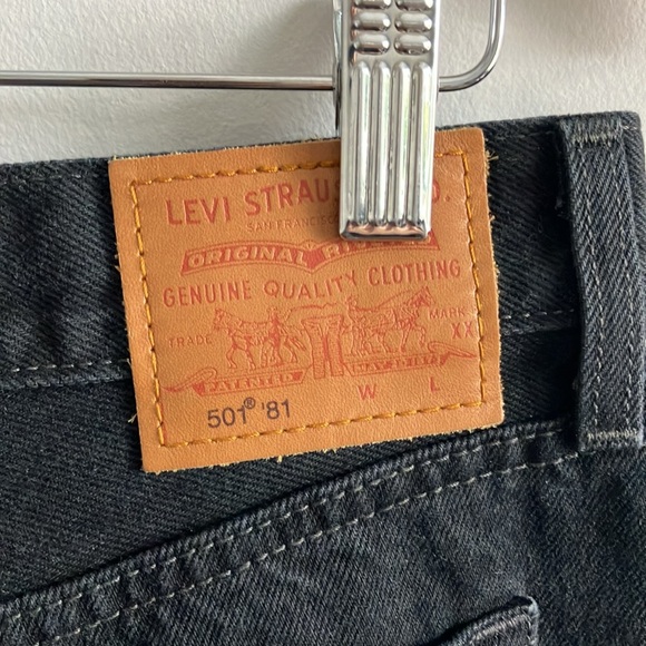 Premium Levi’s 501 black tapered slim jeans New button fly - Picture 10 of 13
